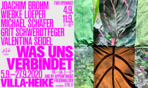 05.-27.09.2020 Ausstellung mit Joachim Brohm, Michael Schäfer, Grit Schwerdtfeger und Valentina Seidel, Villa Heike, Berlin